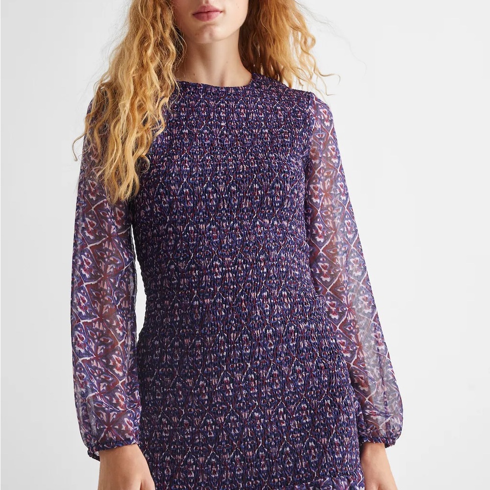 Mango Printed ruched dress MANGO